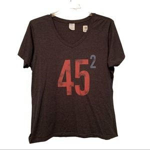 Port & Company Graphic T-shirt "45" Size XXL, Gray